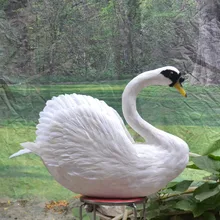 European style white simulation swan toy Foam and feathers beautiful swan model gift about 60x75cm