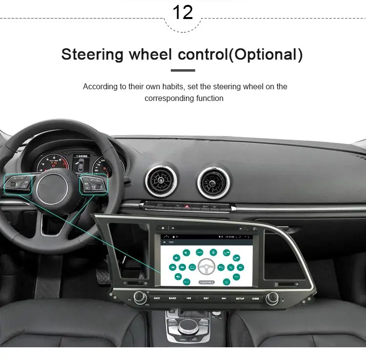 Flash Deal JDASTON Android 9.1 Car DVD Player For Hyundai ELANTRA 2016 2017 WIFI GPS Navigation 2 Din Car Radio Stereo Multimedia RDS Map 13