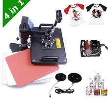 4 в 1 дешевые 30*38 см 8 в 1 комбинированный термопресс машина сублимационный принтер 2D Теплопередача машина для крышки кружки пластины футболки