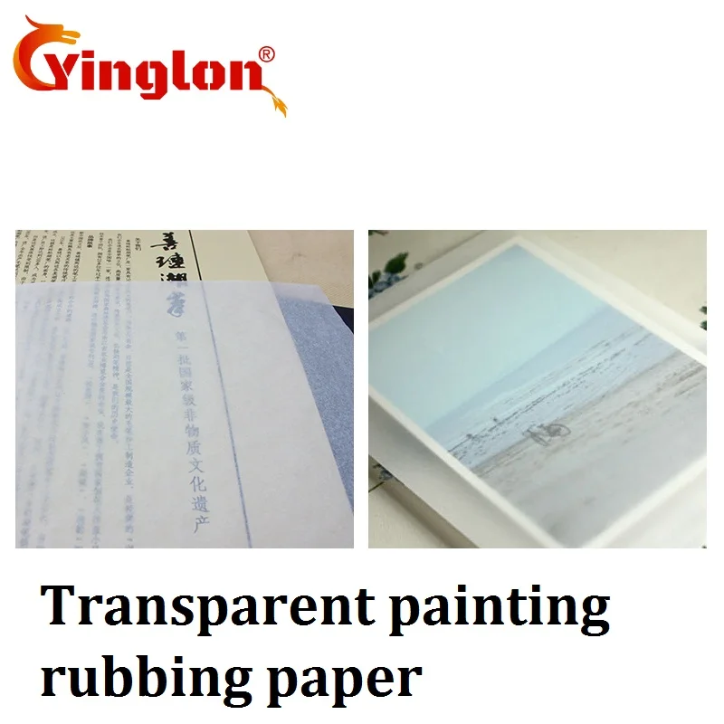 Painting rubbing paper transparent paper rub DIY decorative