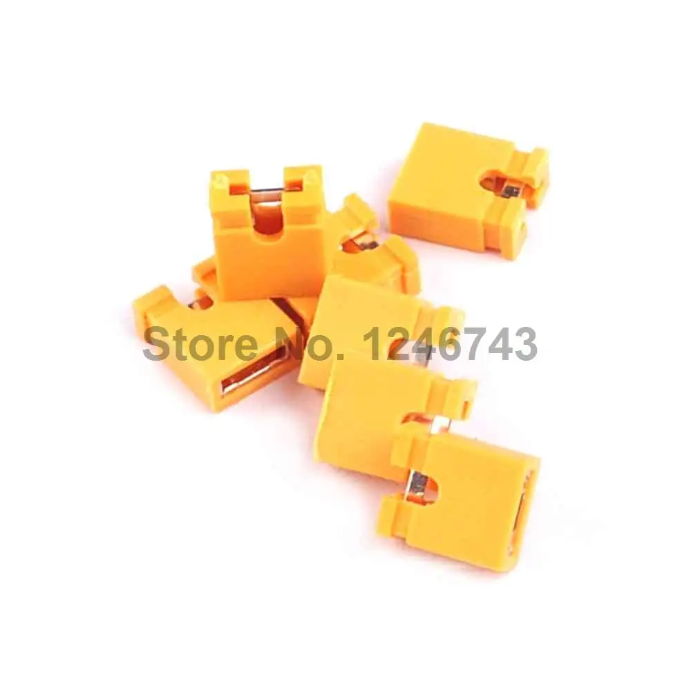 

100PCS Yellow 2.54mm Jumper Cap Mini Jumper Short Circuit Cap Contion
