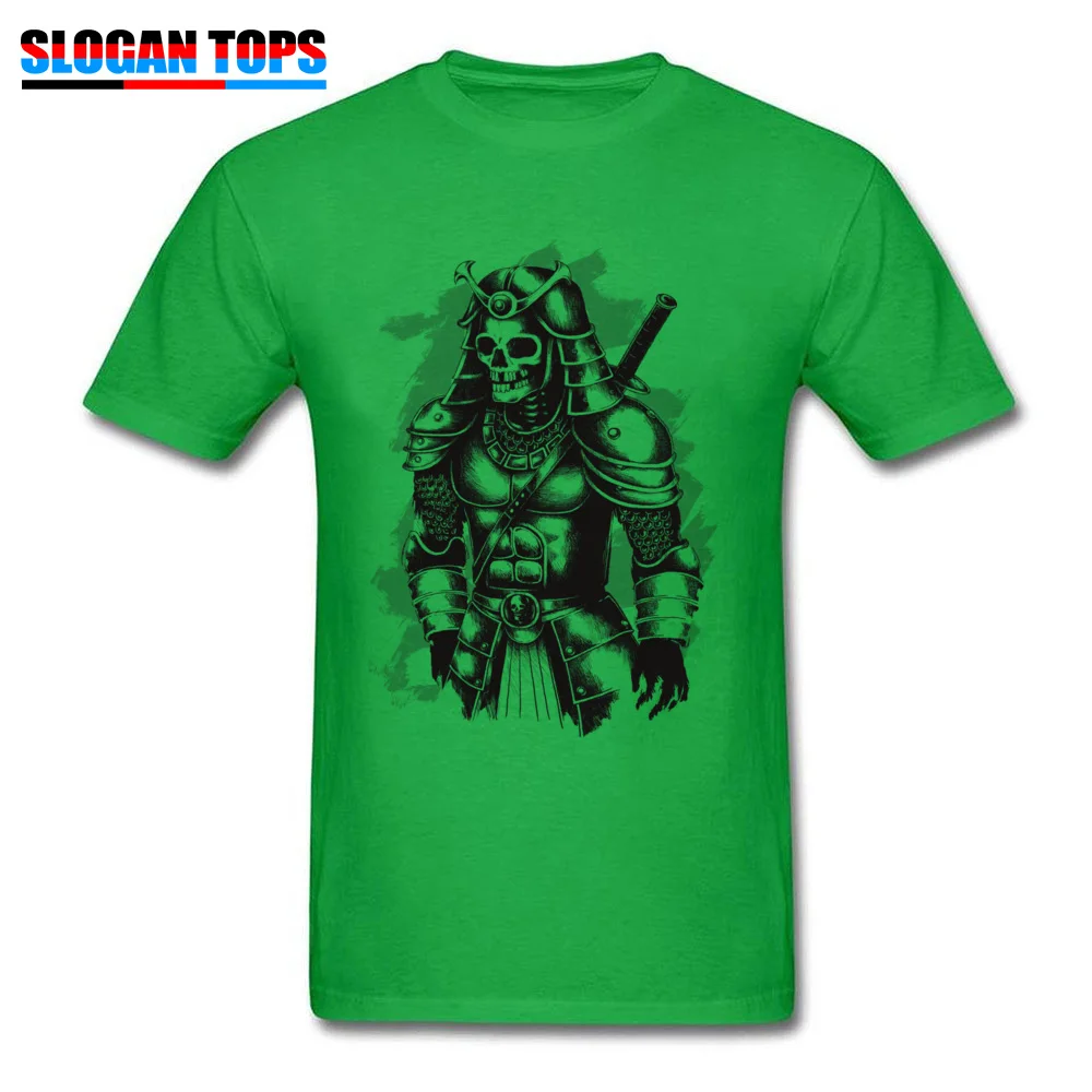 Hip hop The samurai warrior Short Sleeve VALENTINE DAY Tops Tees Discount Round Collar 100% Cotton Top T-shirts Men T Shirts The samurai warrior green