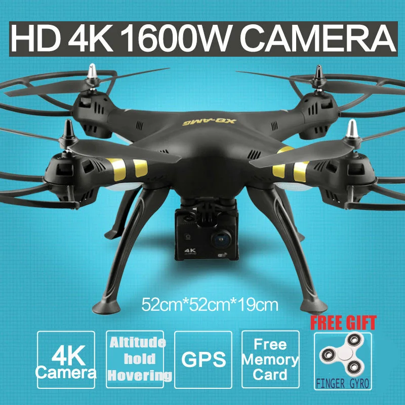 2 4G 6Axis RTF RC Quadcopter X8 GPS Real Time RC Helicopter Drone With Camera HD