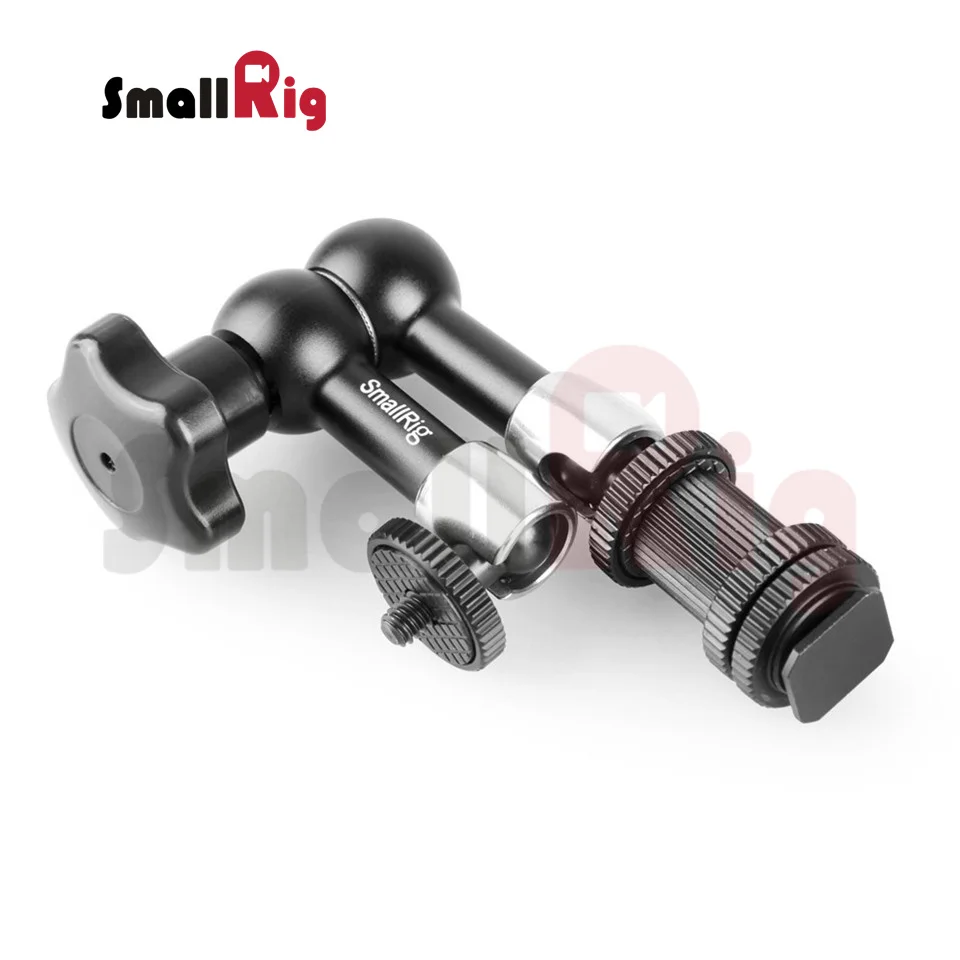 SmallRig Articulating Rosette Arm Max 7 Inches Long with Cold Shoe Mount Standard 1 4 20