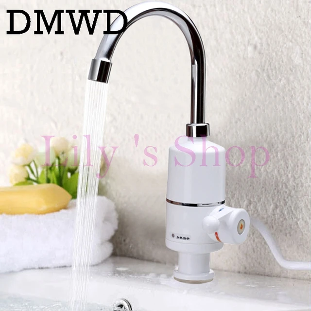 Best Price DMWD Tankless electric rapid water heating faucet instant heating cold hot kitchen tankless water heaters tap 220V 3000W EU US