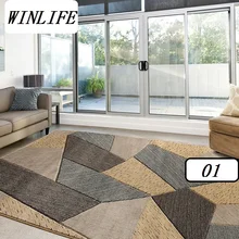 WINLIFE Европейский Геометрический стиль ковры для гостиной/спальни ковры большой площади украшения ковры моющиеся ковры