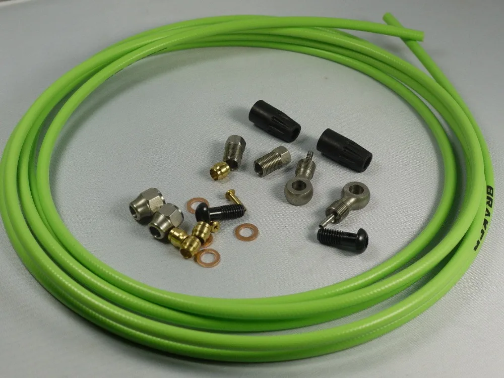 HYDRAULIC DISC BRAKE HOSE KIT SUIT FOR AVID JUICY 5 7 CARBON ULTIMATE GREEN 3 METERS 9.6FT | Спорт и развлечения