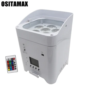 

2PCS Par Light 6 LED RGBWA+UV Stage Lighting DMX 512 Club Disco Party Ballroom KTV Bar Wedding DJ Projector Spotlight