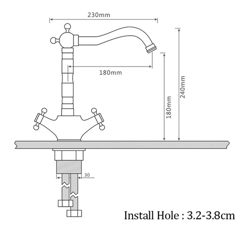 Modern-European-Antique-Brass-Bathroom-Sink-Faucet-Pastoral-Single-Handle-360-Degree-Rotating-Mixer-Tap