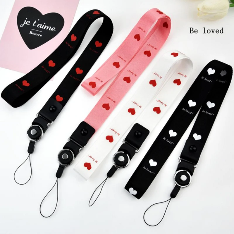 

Be Loved Words Lanyards Phone Holder Neck Straps for Redmi note 5a/4x for Samsung S8+ S9 Multi-function Lanyards for Keys Sports
