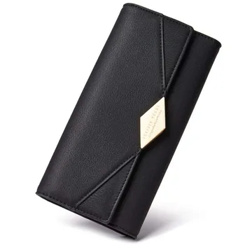 

Purse Female PU Leather Womens Wallets and Purses Long Luxury Women Clutch with Credit Card Holder Phone Holder Pocket