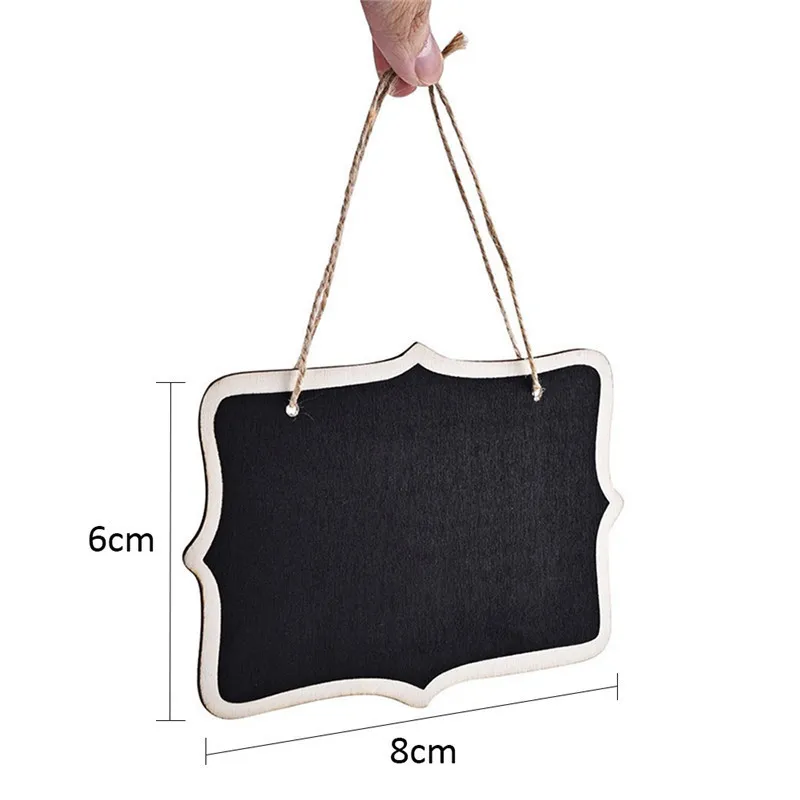12pcs/lot Mini Novel Lovely Reversable Blackboard Ornaments Message Board Double Sides Greeting Hanging Plates Size 6*8cm|blackboard blackboard|side