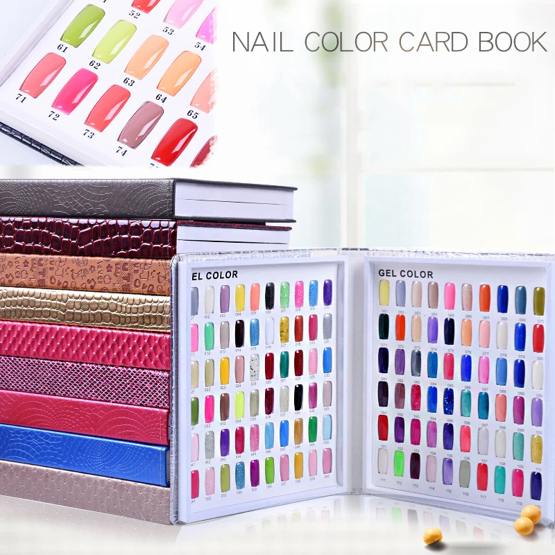 

120/160/216 Colors Mosaic Card Book Chart For Nail Shop Nail Manicure Display Color Card Nail Gel Polish Display