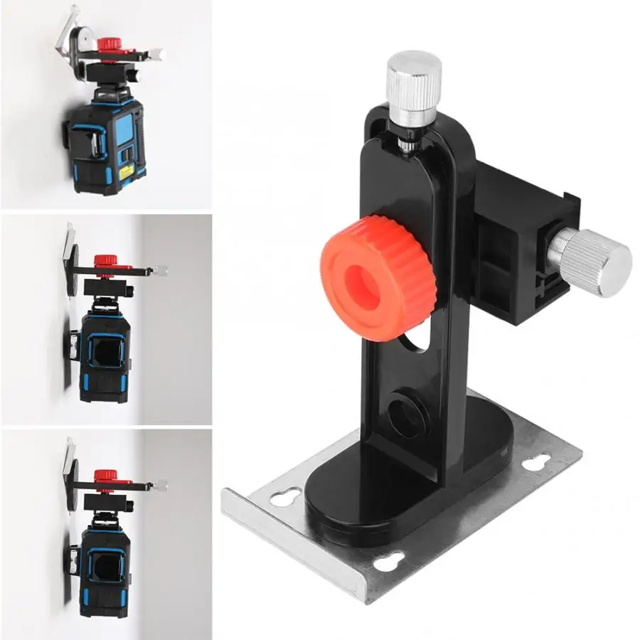 

Wall-Mounted Universal 1/4inch Thread Bracket for Level T Shape Adjustable Stand with Adapter Level Wall Bracket Holder Stand