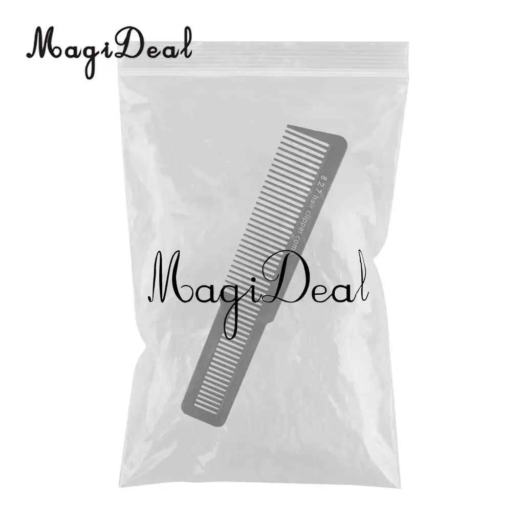 MagiDeal Professional Flat Top Stylist Salon Hairdressing Comb Anti-static Barber Clipper Cutting Hair Comb Black