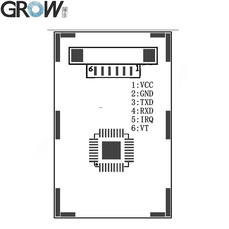 GROW K216+ R300 Распознавание отпечатков пальцев система контроля доступа+ R300 емкостный датчик отпечатков пальцев