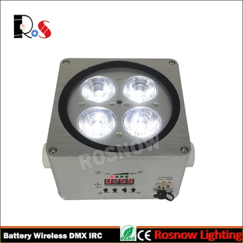 

10 lights+1 charging flight case+IR remote 4x18W RGBWA+UV 6 in 1 mini Battery powered wireless DMX LED uplightings for wedding