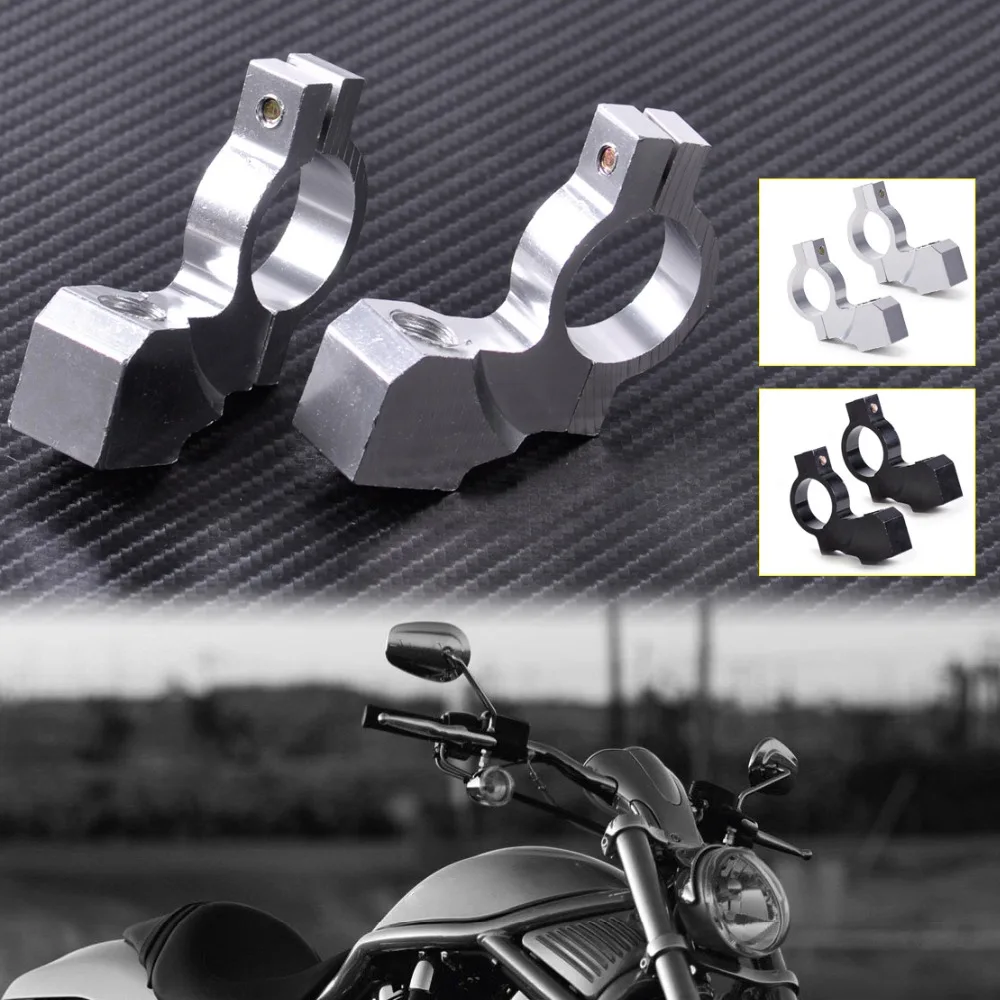 Алюминиевый зажим держатель для Руля Мотоцикла 7/8 дюйма 2 шт.|mirror mount holder|handlebar mirror