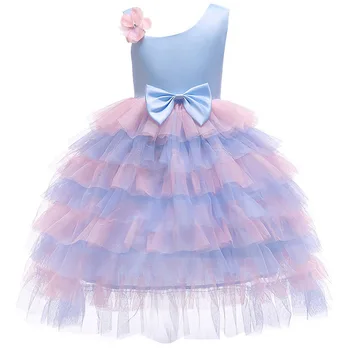 

Retail Ruffles Gauze Tutu Princess Easter Baby Girls Dress Summer Wedding Party Kids Dresses For Girls baby girl clothes 5245
