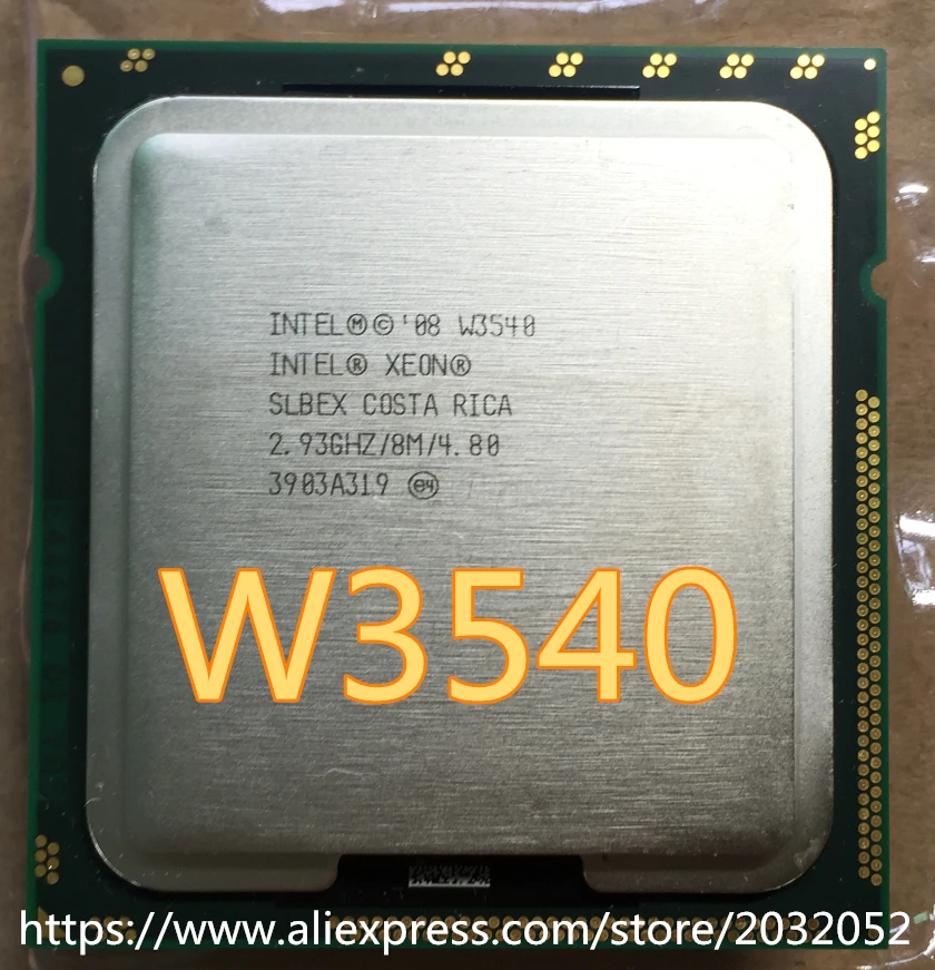 Центральный процессор lntel Xeon W3540 2 93 ГГц LGA1366 8 Мб кэш памяти L3 четырехъядерный