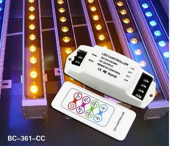 

BC-361-350/700ma 3CH Constant Current Multi-function RGB Controller RF remote LED RGB cotroller DC12V-DC48V LED Controller
