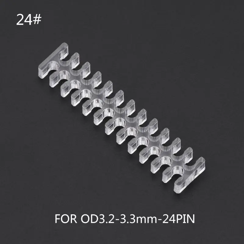 

1pc Acrylic Open 4Pin 5Pin 6Pin 8Pin 24Pin Cable Comb for 2mm Sleeved Computer Power Cables hyq