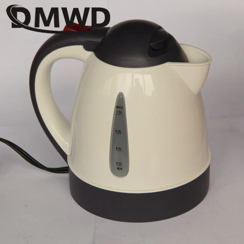 DMWD 1000 мл Автомобильный Электрический чайник, портативный нагреватель горячей воды, для путешествий, 12 В, 24 В, прикуриватель, чайник, кофейник, кружка, чашка - Цвет: 24V