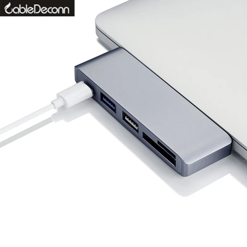 

Thunderbolt 3 USB-C hub USB3.1 type c to TF SD Card reader Adapter for Macbook Pro 2017 Dell Xps HuaWei Mate 10 Samsung S8