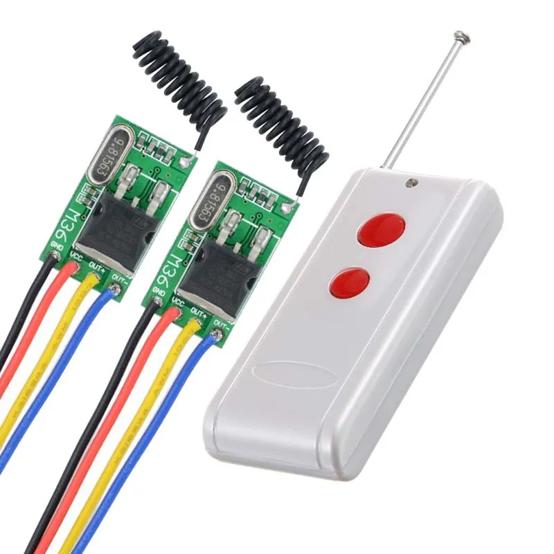 

6V-36V 12V 24V Wide Voltage Car Bus Motorcycle Truck Storage battery Light Lamp LED Mini Wireless Switch Long Distance