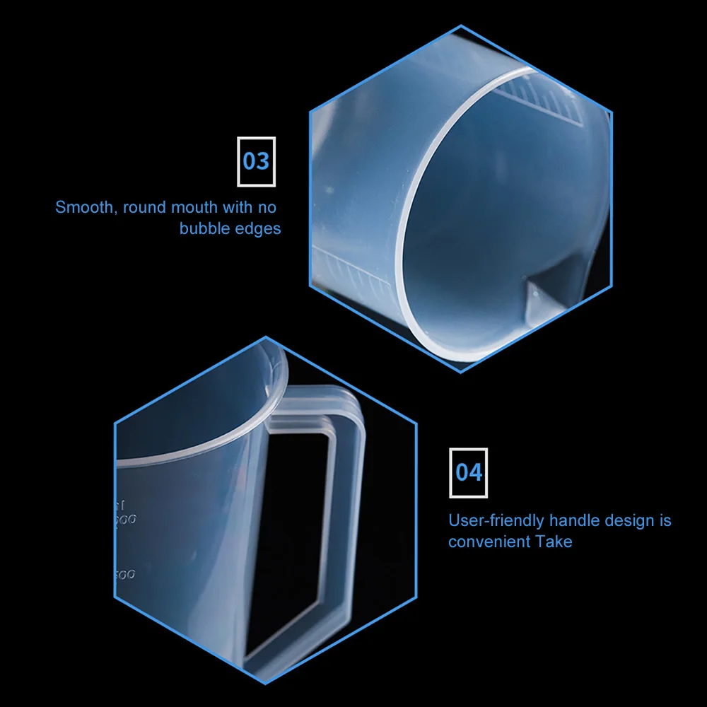 Мерный стакан для жидкостей Пластик гидропоники Пособия по кулинарии высокая прозрачность 1000/2000/3000/5000 мл большой емкости мерный стакан