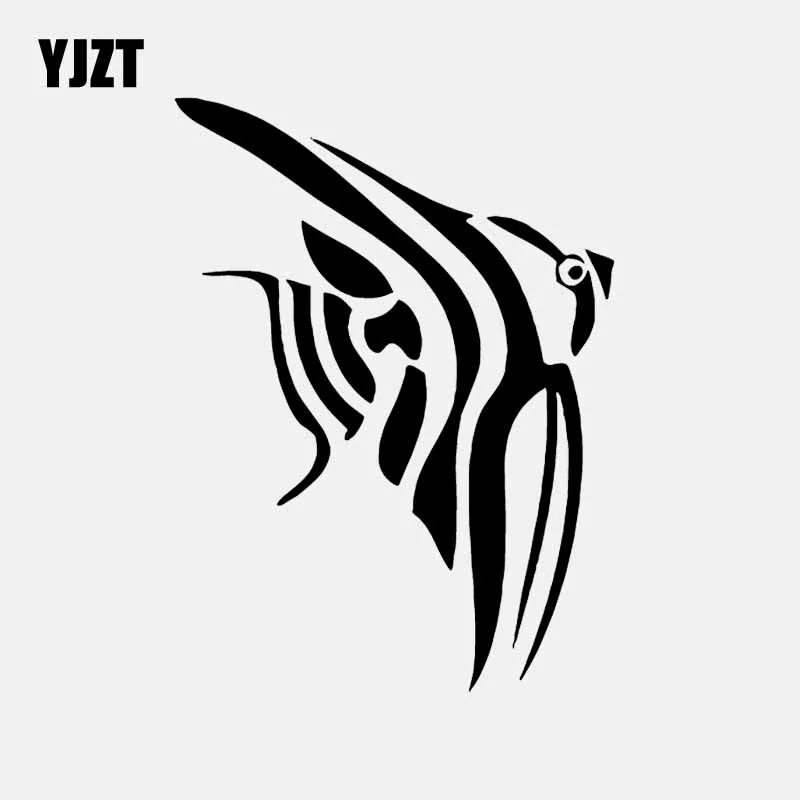 YJZT 12 см * 16 1 Angel Fish Дизайн Наклейка Виниловая пленка для оклеивания автомобилей