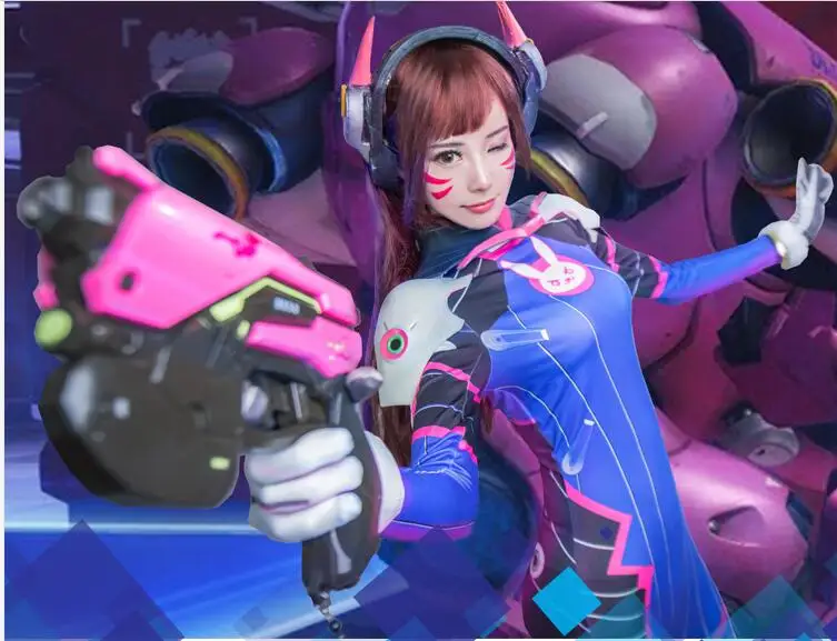 Полный комплект D. VA костюм пистолет гарнитура Armour 3D принт Классический кожи боди Хэллоуин косплей два зентай комбинезон на заказ для детей и взрослых