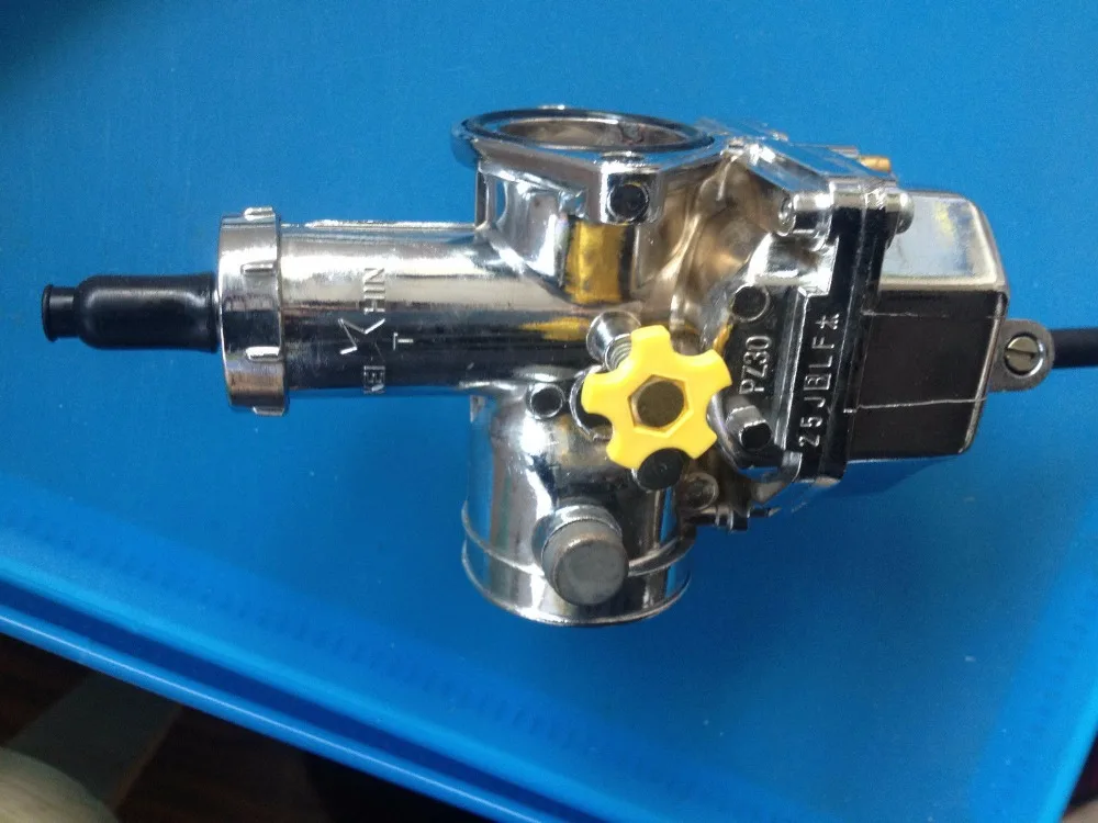 free shipping 30mm PZ30 chrome Carburetor Accelerating Pump Throttle
