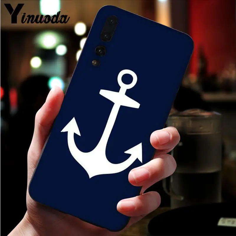 Anchor boat blue heart band