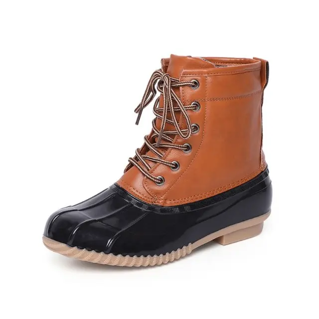 

2019 Hipster Hunting Duck Boots Rain Boots Winter Warm Anti-skiing Snow Shoes Women Boots waterproof Female Footwear