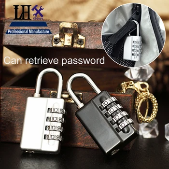 

LHX MMS62 new Zinc Alloy 4 group number code Can retrieve password padlock Multicolor used for door bicycle or boxes