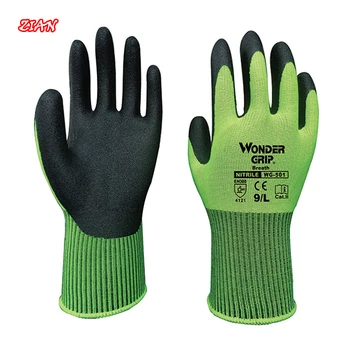 

Nylon Work Gloves Wear-resistant Anti-slip Express Industrial Handling Nitrile Rubberized Diving Warm Men Women Children Durable