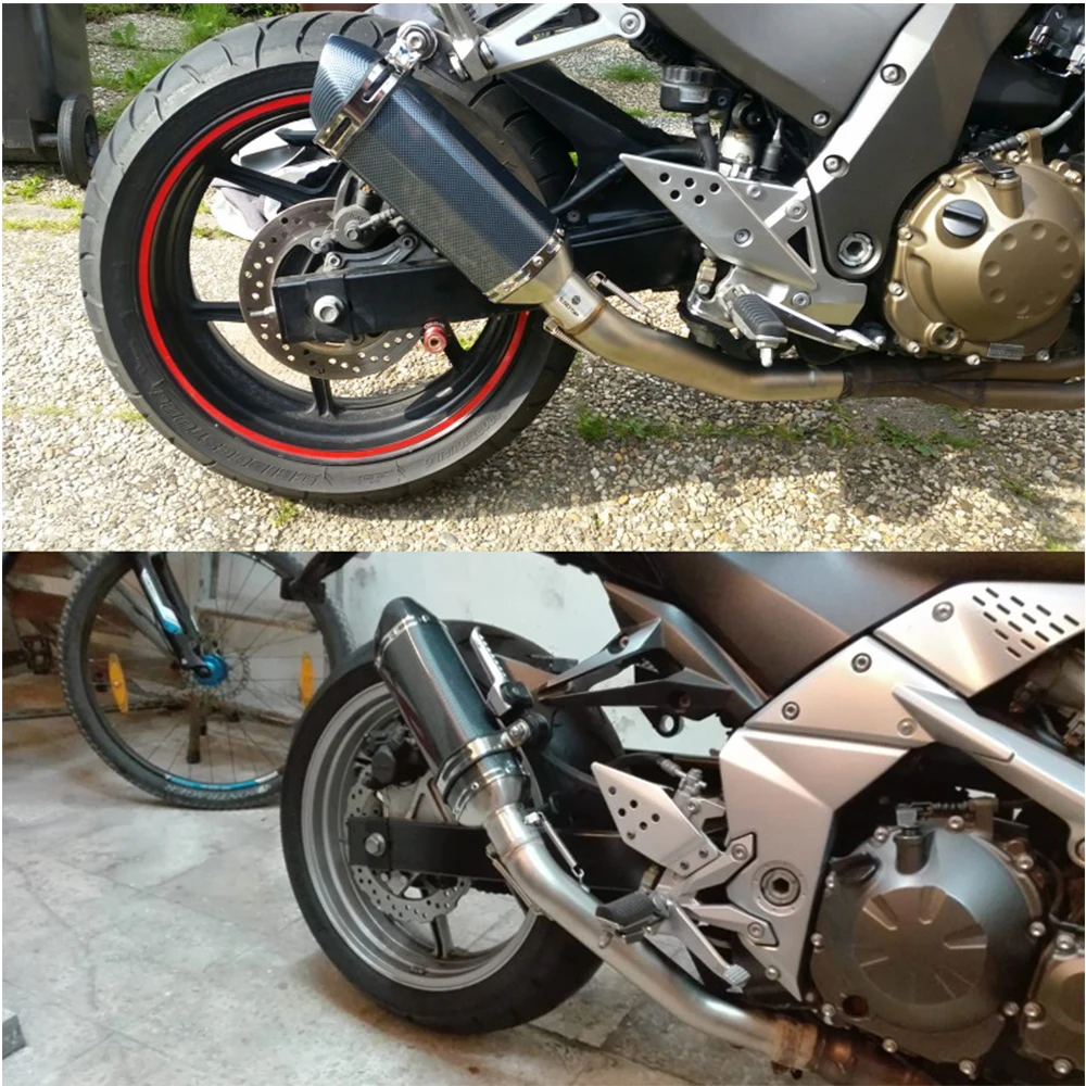 ZS гоночный мотоцикл глушитель средней трубы звено для Kawasaki Z750 Z800 Z1000 ZX6R ZX 6R ZX10R 10R