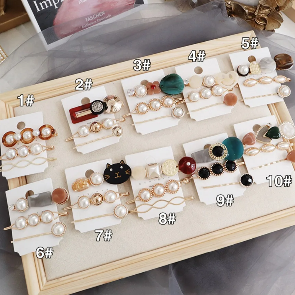 

Hair Accessories Acrylic Hair Clips For Women Geometric Metal Candy Color Hairpins For Girls Hair Barrettes Long Hairgrip