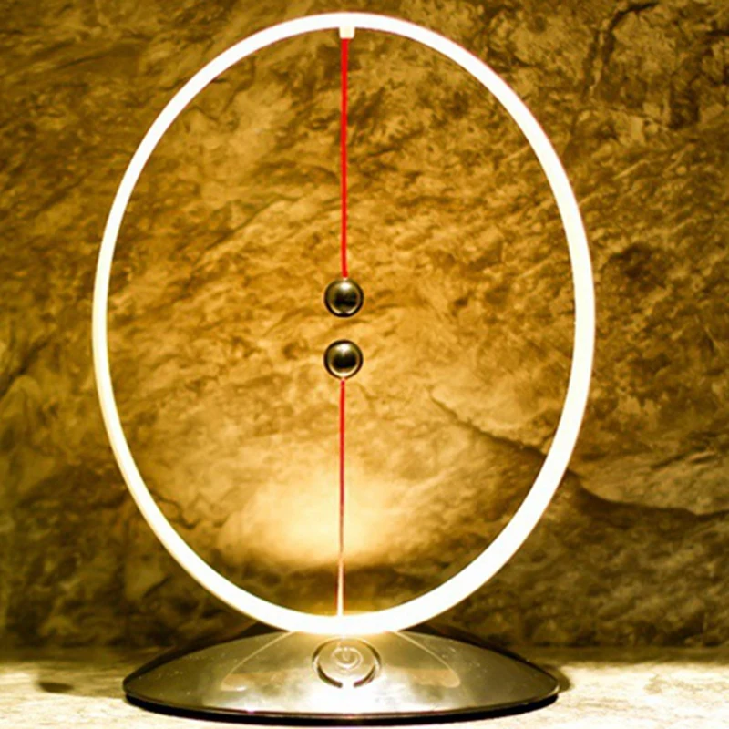 

Creative intelligent LED magnetic night light creative round small table lamp magnetic switch lamp Living room USB 5V 2019 new