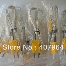 Tp-01 K Тип открытые термопары с разъемом, finerglass покрытием Длина 1000 мм