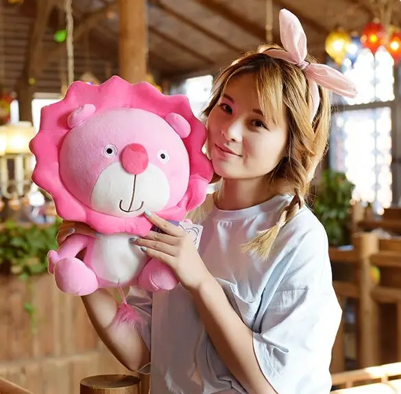 pink lion plush