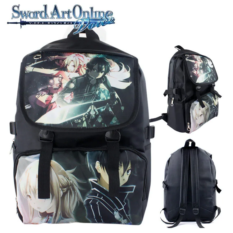 Anime Sword Art Online Nylon Backpack Cartoon School Bag Student Bags ...
