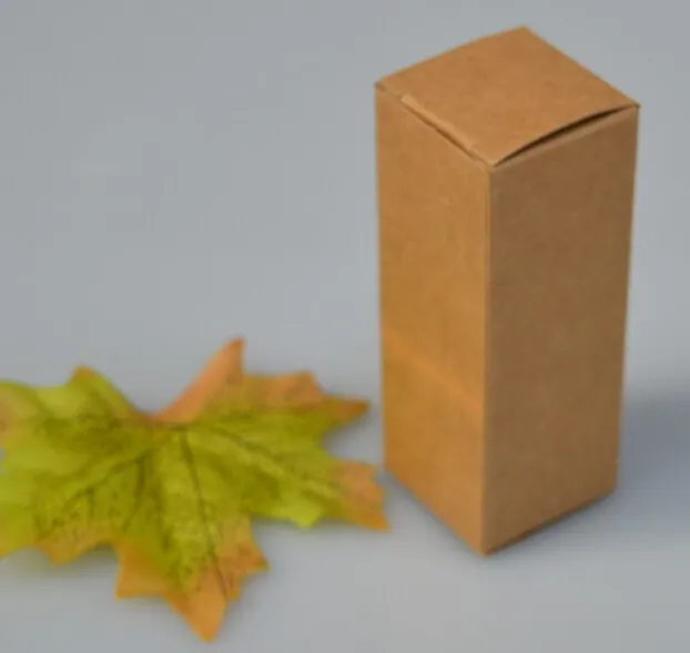 2,8*2,8*6 см крафт-подарочная коробка мыло ручной работы косметическая бутылка упаковки коричневый Бумага коробка эфирное масло 100 шт