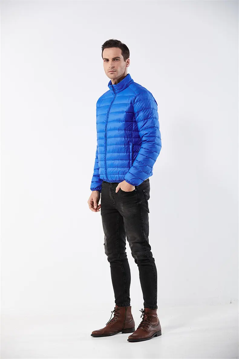 Customized White Duck Down Jacket Men Winter Ultralight Light Male Parka Coats Man Brand Clothing Water Resistant Outwear Autumn7
