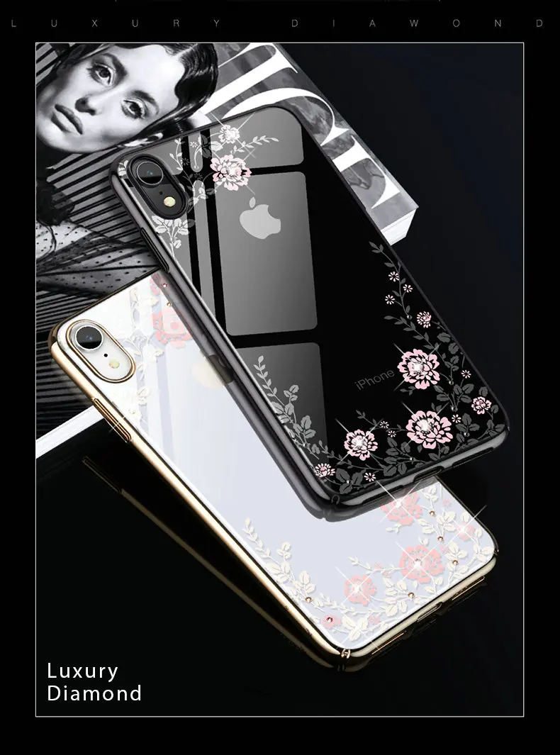 KINGXBAR for iPhone XR Cover Gorgeous Case for iPhone XR Case Luxury for Apple iPhoneXR Coque Crystals 2018 New Stylish 6.1      (2)