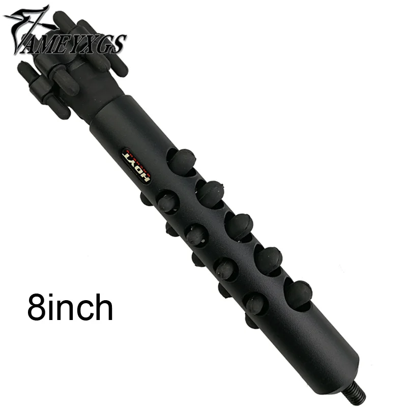 

1pc Archery Recurve Bow Stabilizer Compound Bow Rubber Damper Hunting Balance Shock Absorber 8 inch Shooting Accessory