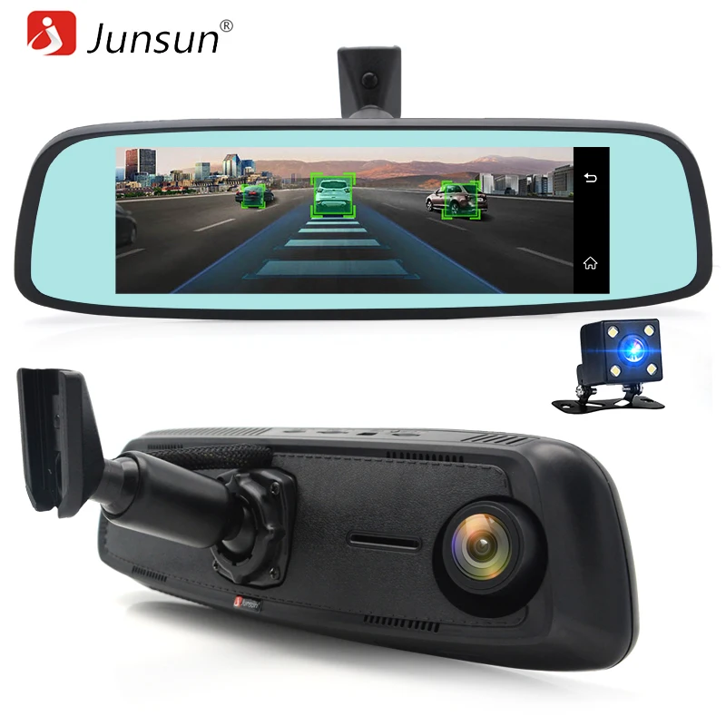 Junsun 4G Special Bracket font b Car b font Camera Mirror 7 86 IPS Touch Android
