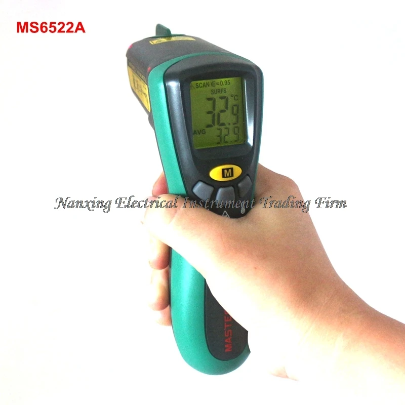 

FAST ARRIVAL MasTech MS6522A Non-contact Infrared Temperature Meter -20~300degree Pyrometer Laser Thermometer Termometro