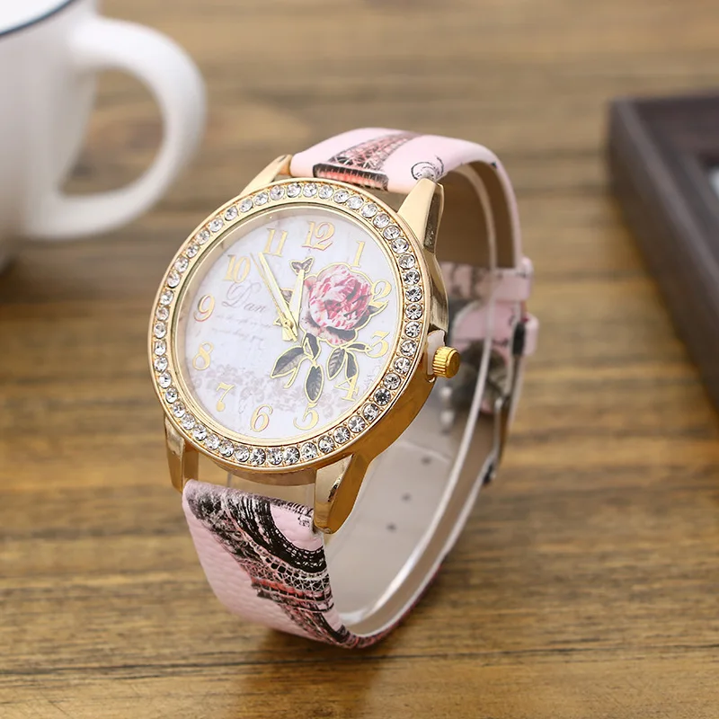 Female Fashion Style Wristwatch Ladies Leather Belt Watches Women